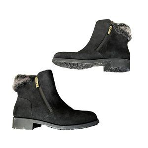 Cole Haan waterproof boot fur details zip business casual trendy classic comfort